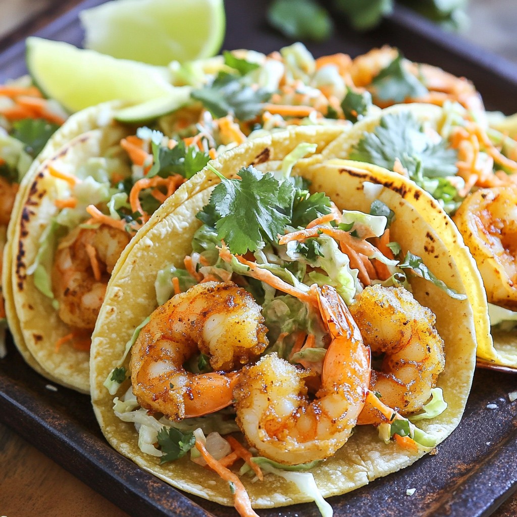Crispy Mexican Shrimp Tacos with Chipotle Slaw Treat