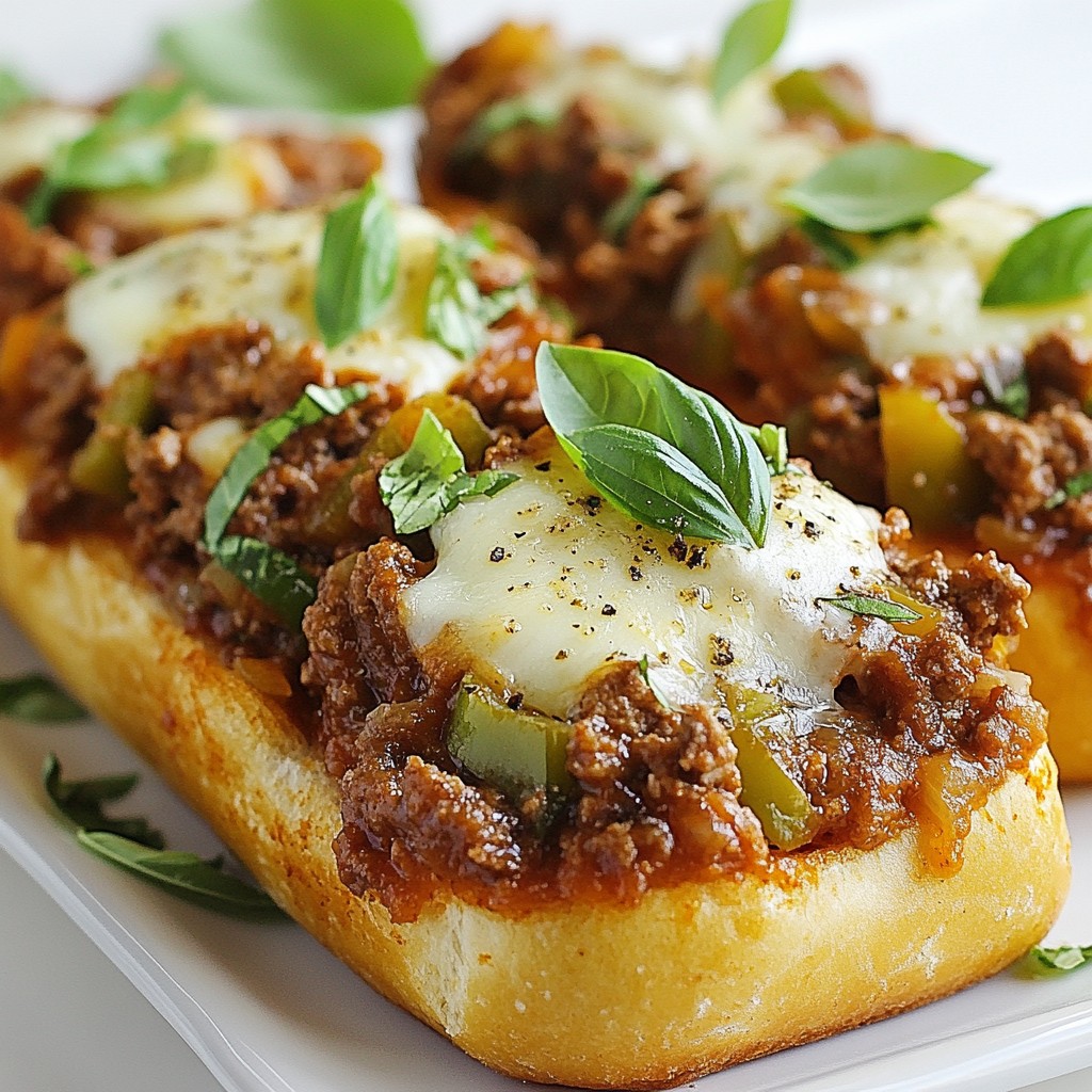 Italian Garlic Bread Sloppy Joes Mouthwatering Recipe