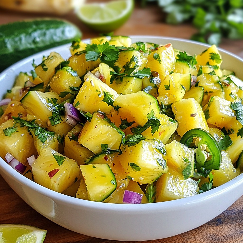 Pineapple Cucumber Salad Fresh and Flavorful Delight
