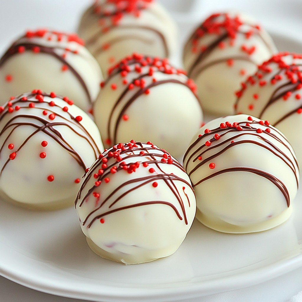 Red Velvet Cake Truffles Delightful Sweet Treat