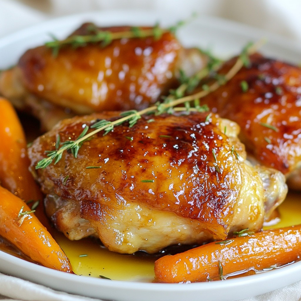 Honey Glazed Chicken and Roasted Carrots Delight