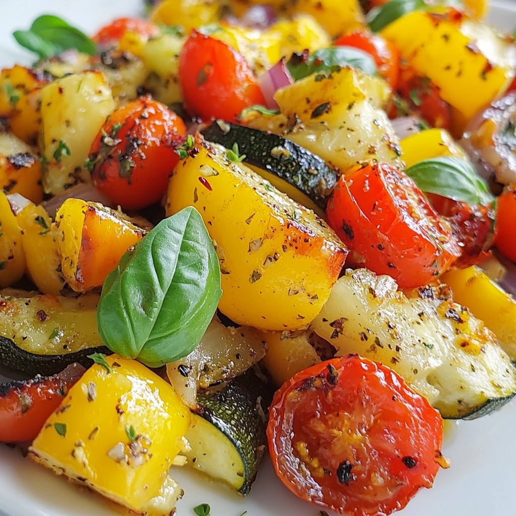 Garlic Roasted Veggie Medley Flavorful and Simple Dish