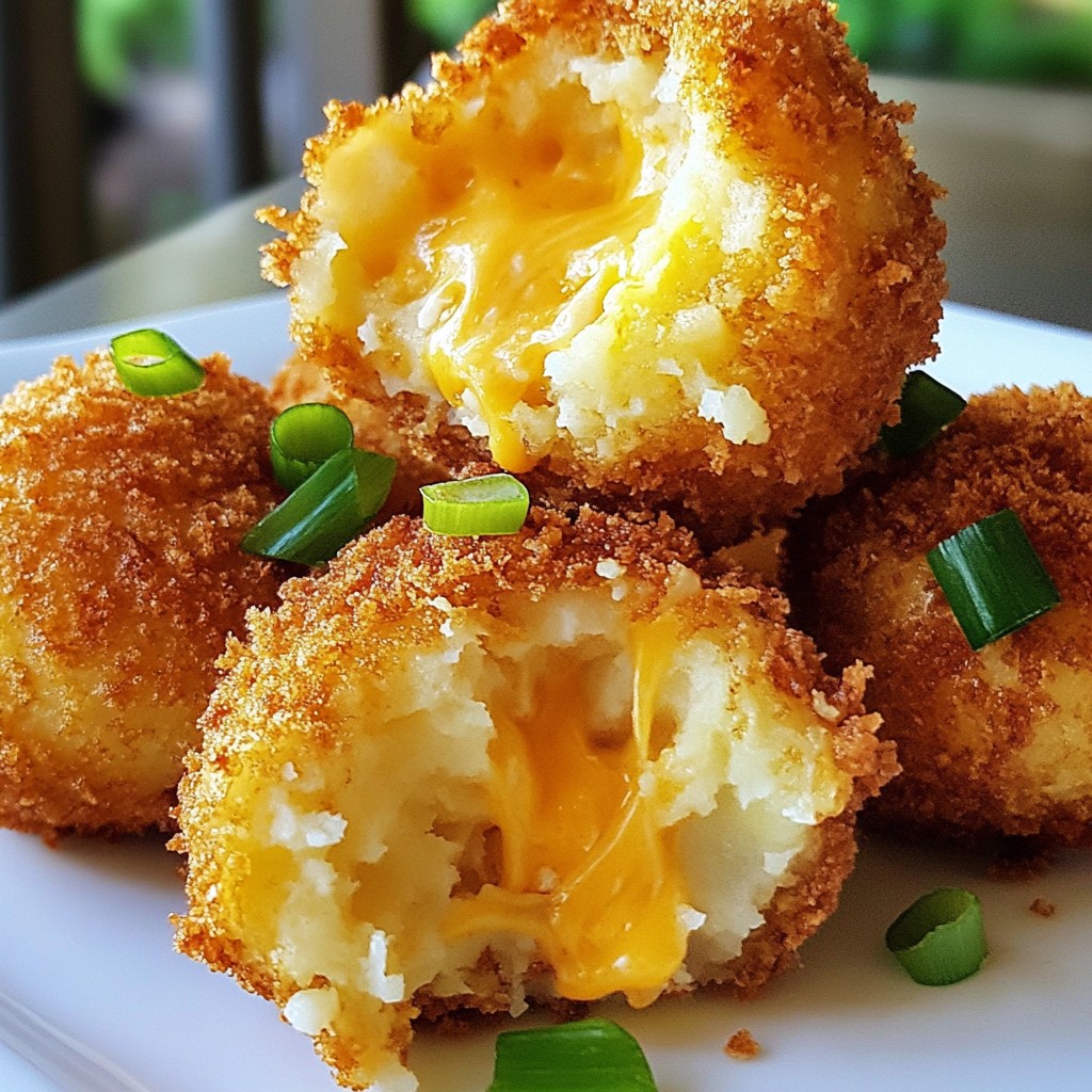 Fried Mashed Potato Balls Crispy and Flavorful Snack