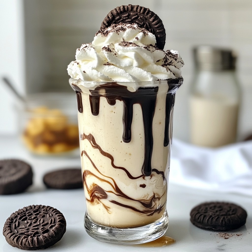 Cookies and Cream Frappuccino Tasty Ice Cream Drink
