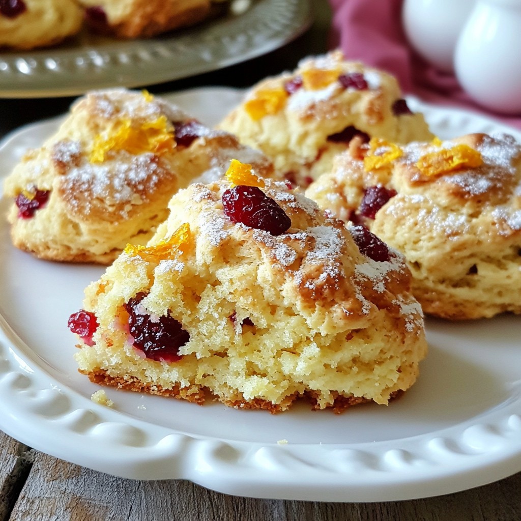 Cranberry Orange Scones Flaky and Easy Recipe Guide