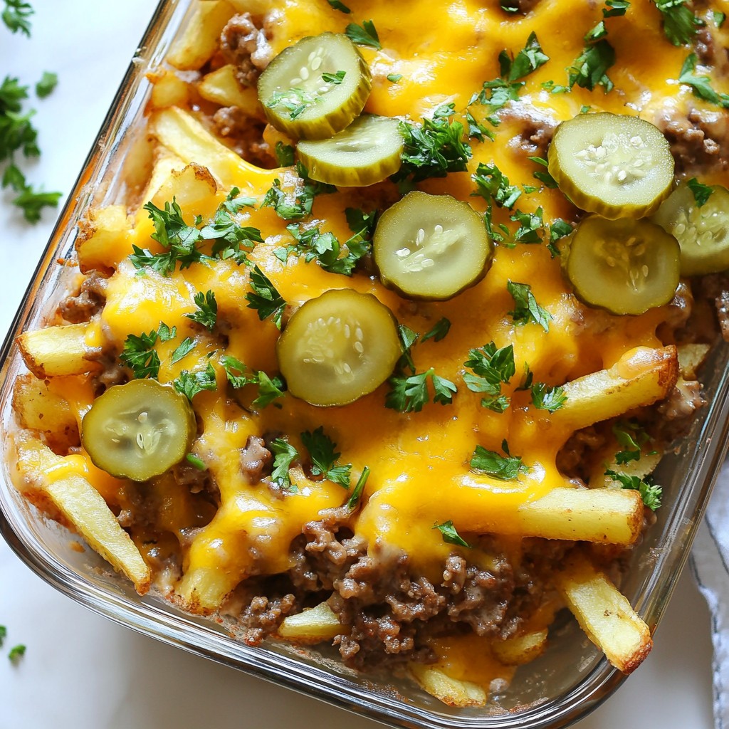 Cheeseburger French Fry Casserole Tasty Family Meal