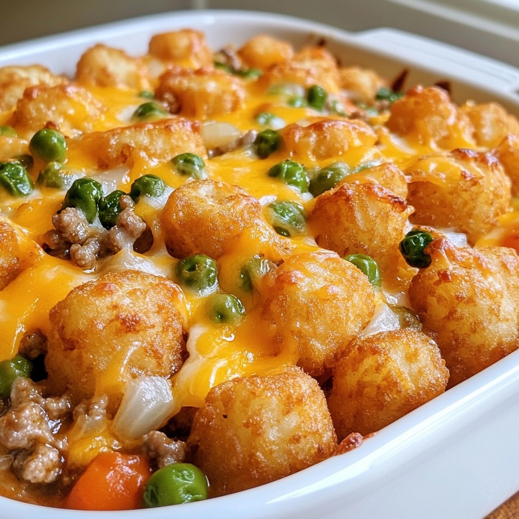 Tater Tot Casserole Simple and Hearty Weeknight Meal