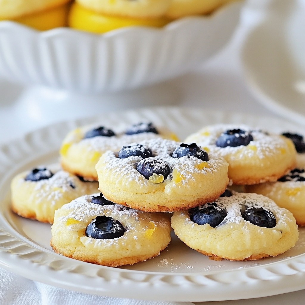 Soft Blueberry Lemon Cookies Delightful Baking Treat