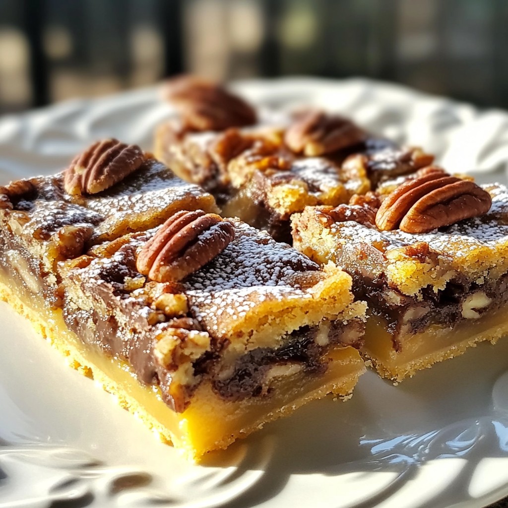 Chocolate Chip Pecan Pie Bars Irresistible Delight