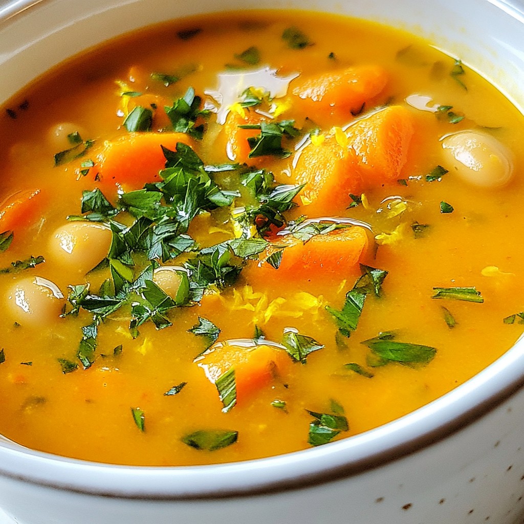 Carrot Butter Bean Soup Hearty and Comforting Meal