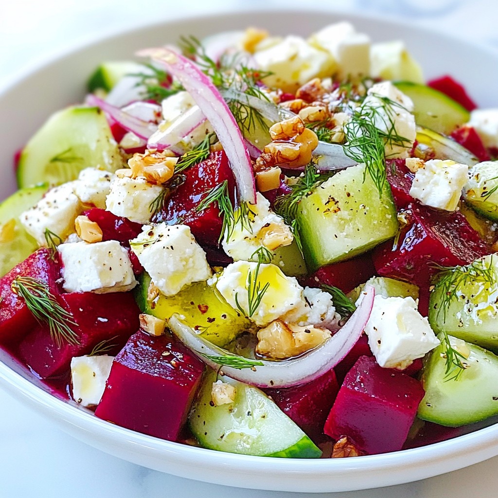 Beet Feta Cucumber Dill Salad Fresh and Tangy Delight