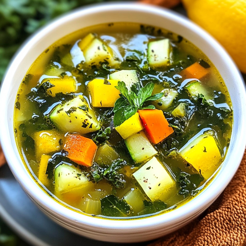 Negative Calorie Ballerina Soup Fresh and Healthy Meal