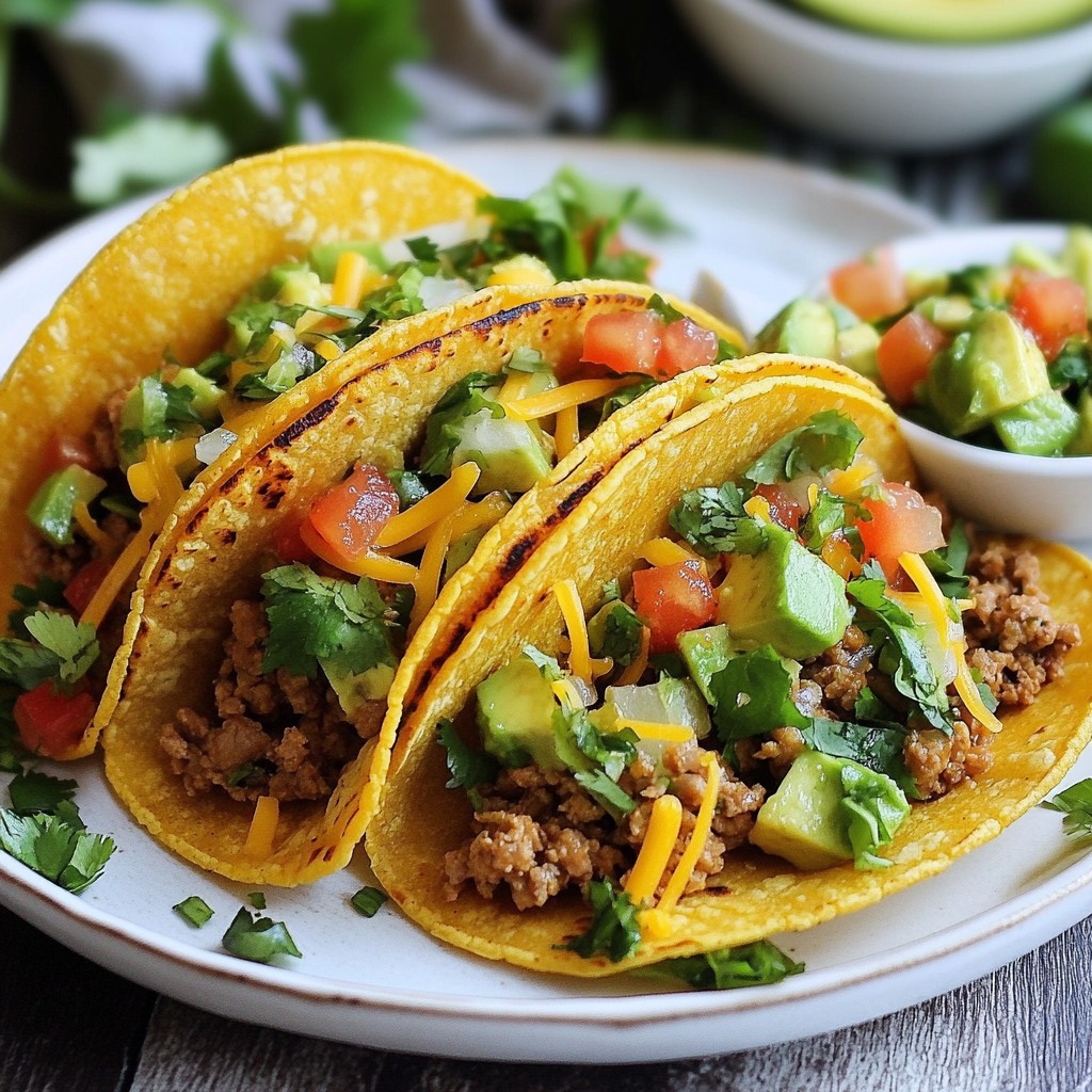 Spicy Tex-Mex Turkey Tacos with Avocado Salsa Delight