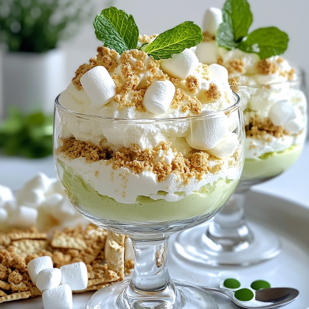 Shamrock Cheesecake Fluff Delightful Creamy Dessert