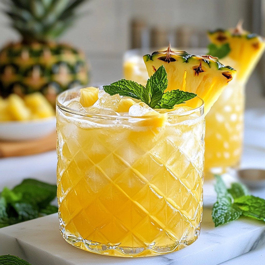 Pineapple Limoncello Spritz Refreshing Summer Drink