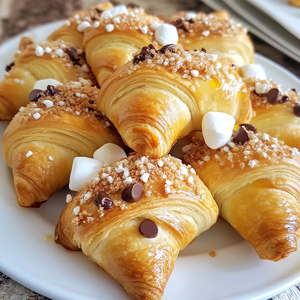 S'mores Crescent Rolls Tasty and Easy Treat Idea