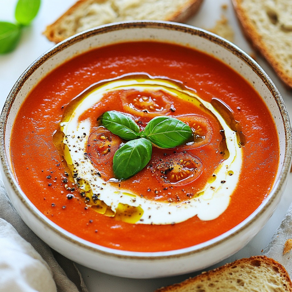 Cozy Winter Tomato Soup for Warmth and Comfort