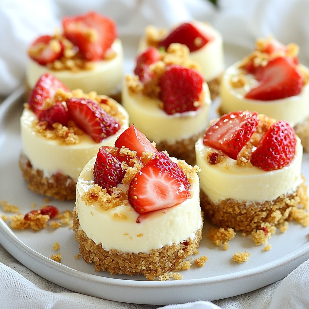 Strawberry Crunch Cheesecake Bites Easy Delightful Treat