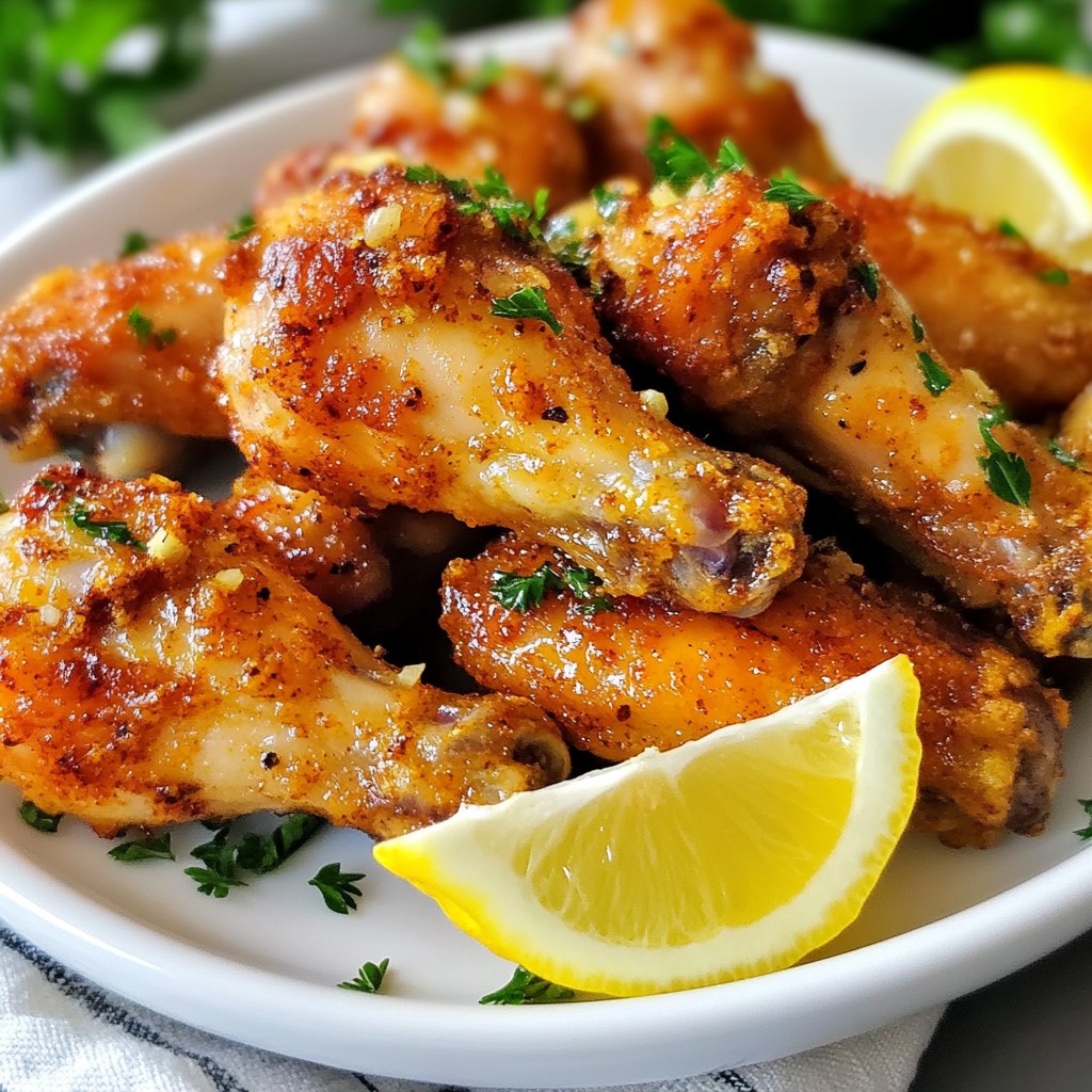 Air Fryer Lemon Pepper Wings Crispy and Flavorful