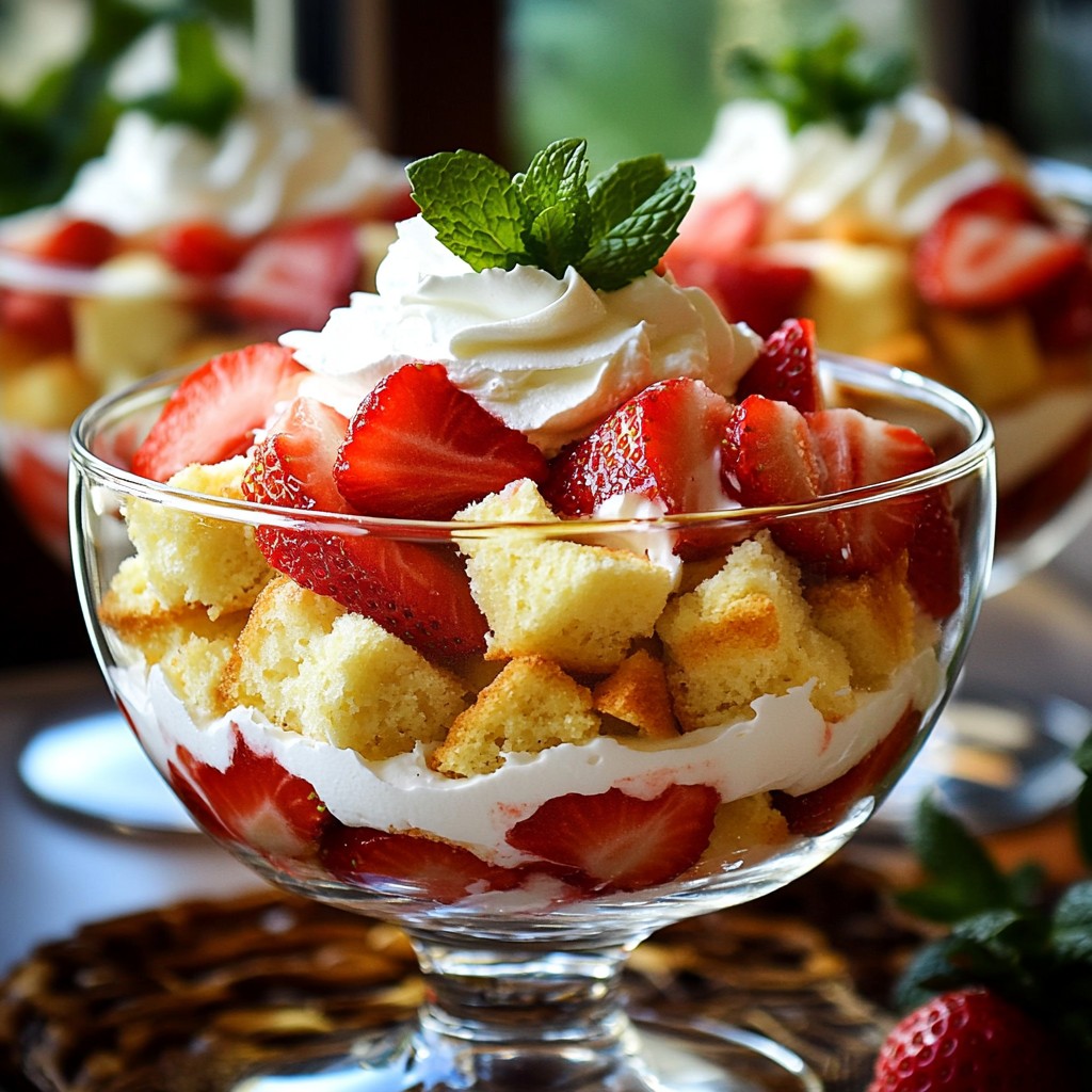 Strawberry Shortcake Trifle Delightful Layered Treat