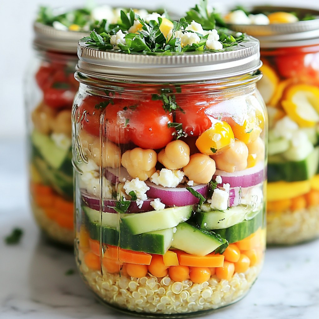 High-Protein Salad Jar for a Nourishing Meal