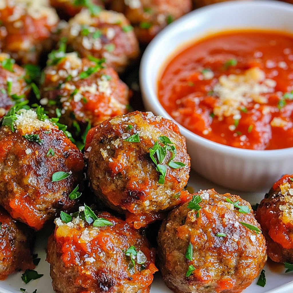Garlic Parmesan Meatballs Flavorful and Easy Recipe