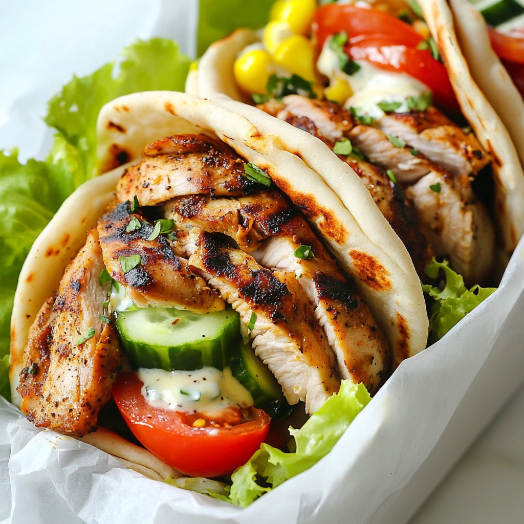 Garlic Chicken Shawarma Flavorful and Savory Delight