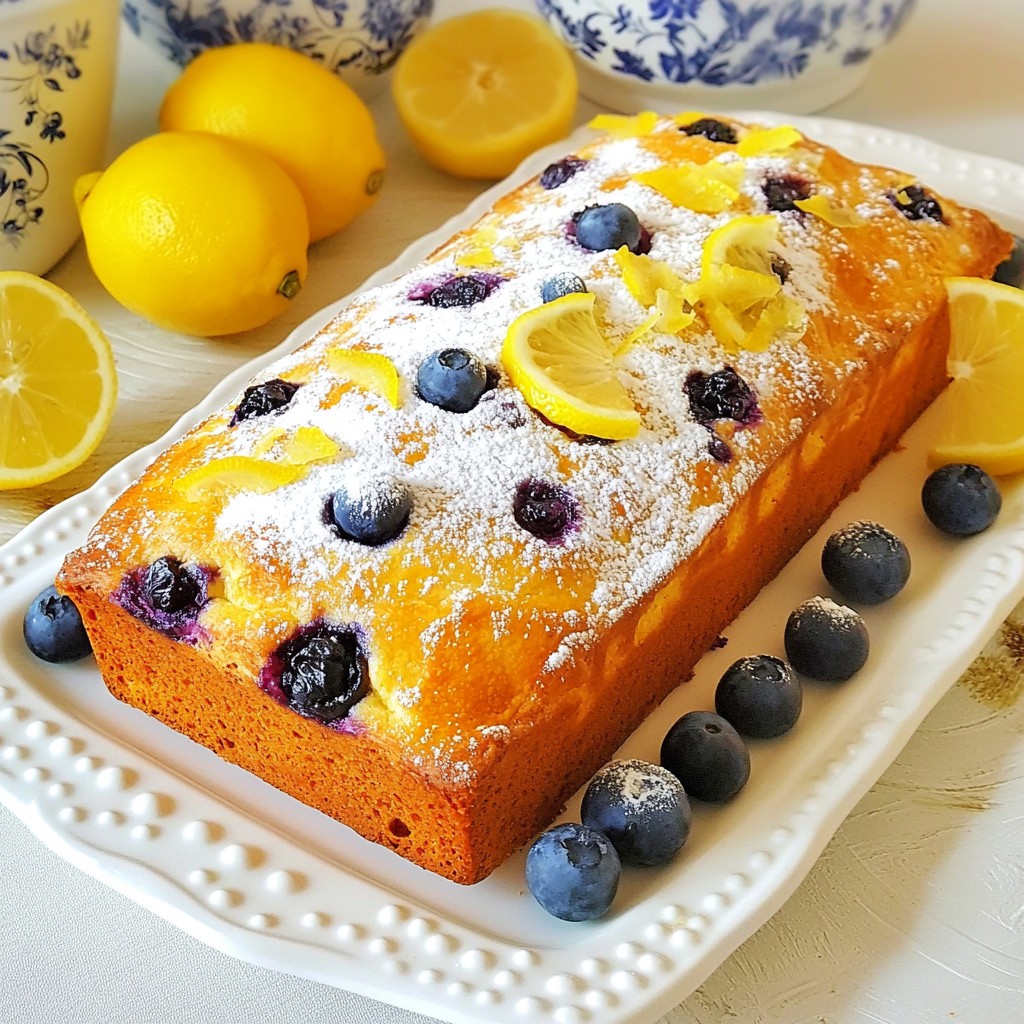 Lemon Blueberry Sourdough Delight Fresh and Tangy Treat