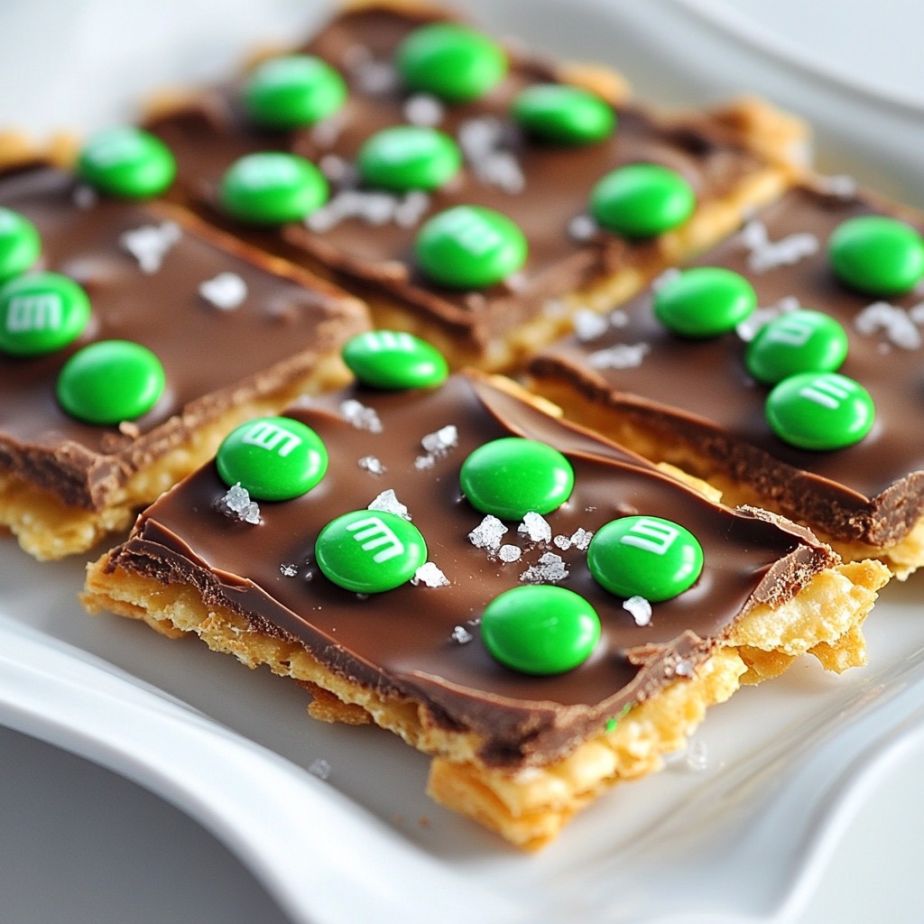 St. Patrick’s Day Crack Toffee Simple and Sweet Treat