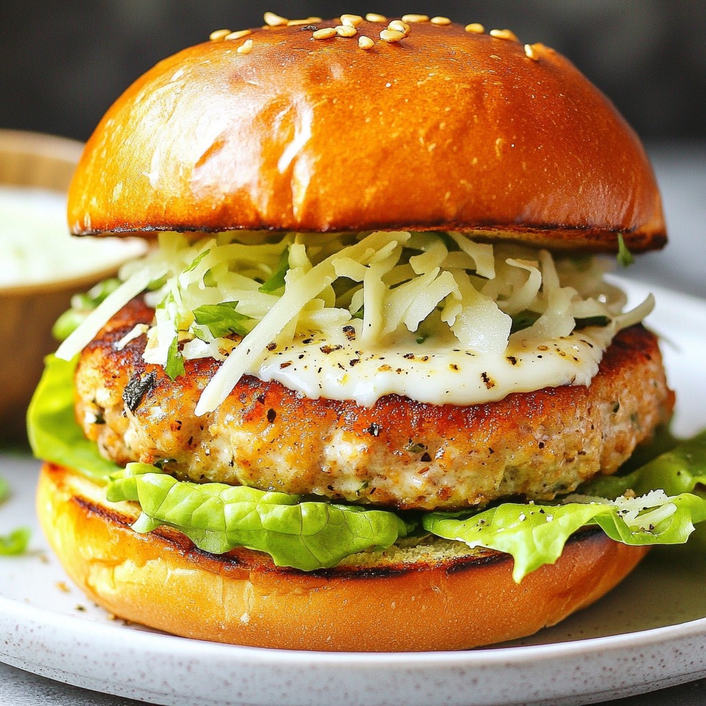 Chicken Caesar Burgers Flavorful and Easy Recipe