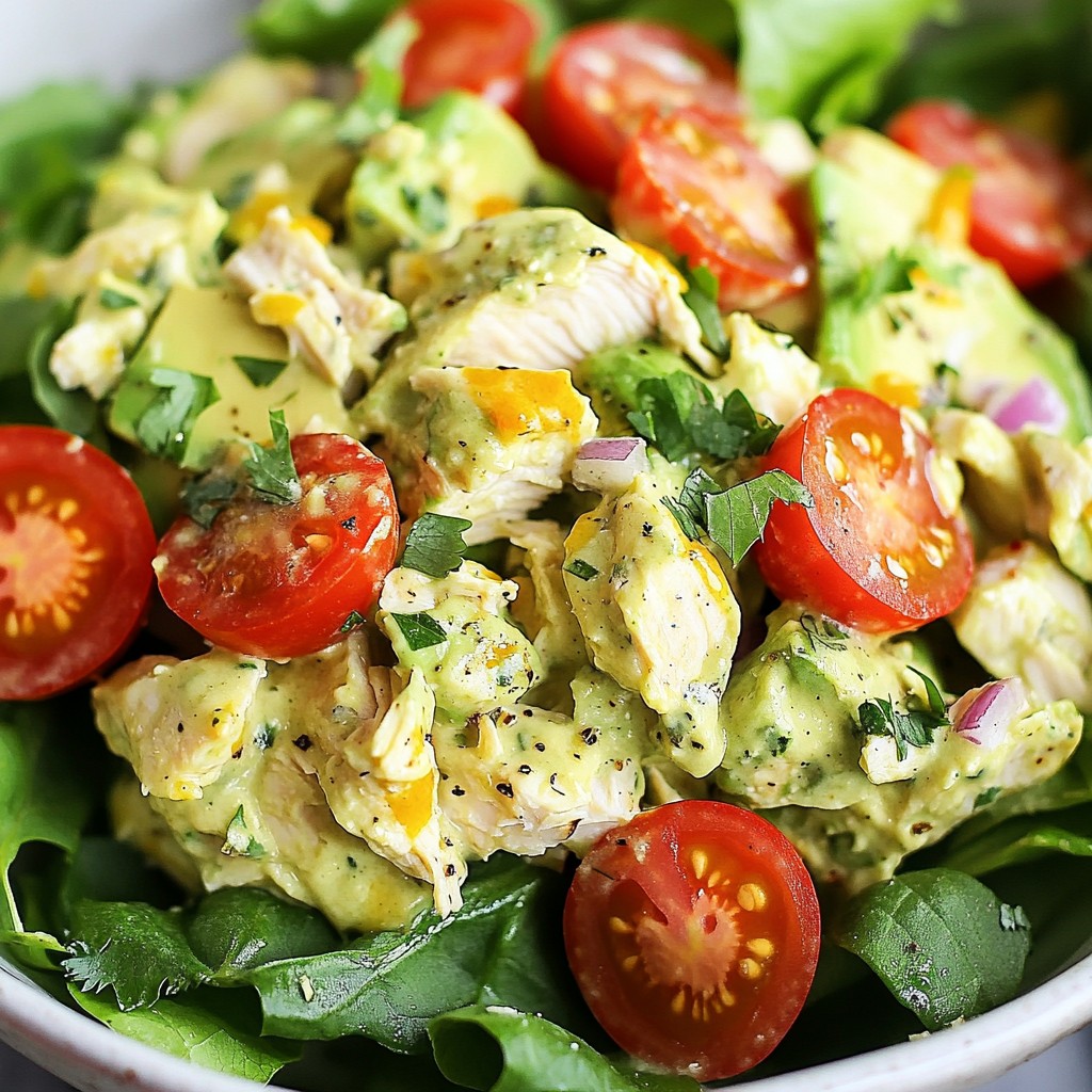 Avocado Chicken Salad Refreshing and Simple Recipe