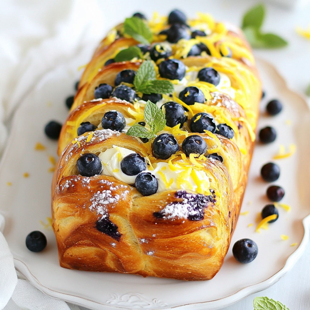 Lemon Blueberry Cream Cheese Artisan Sourdough Delight