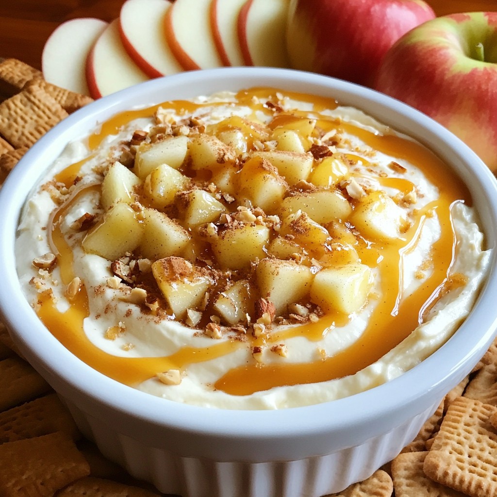 Caramel Apple Cheesecake Dip Creamy and Irresistible