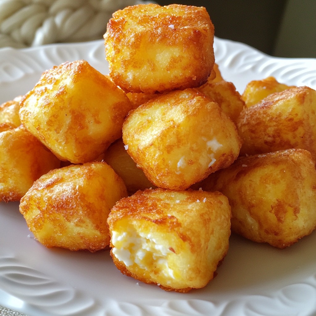 Two Ingredient Cottage Cheese Tots Crispy Delight