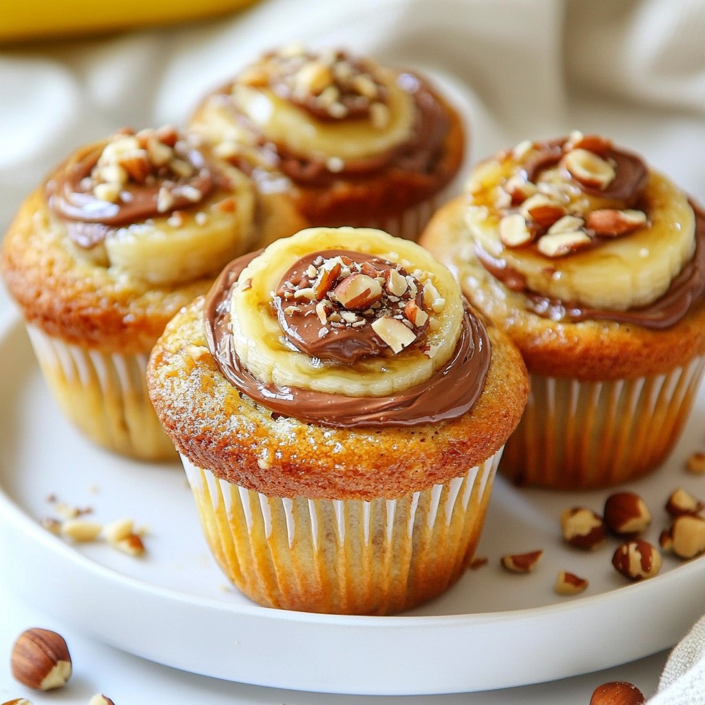 Nutella Banana Swirl Muffins Easy and Tasty Recipe