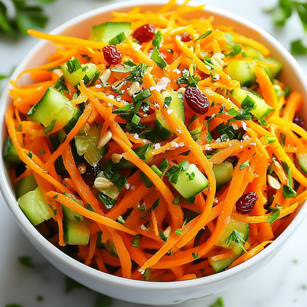 Raw Carrot Detox Salad Packed with Nutrients