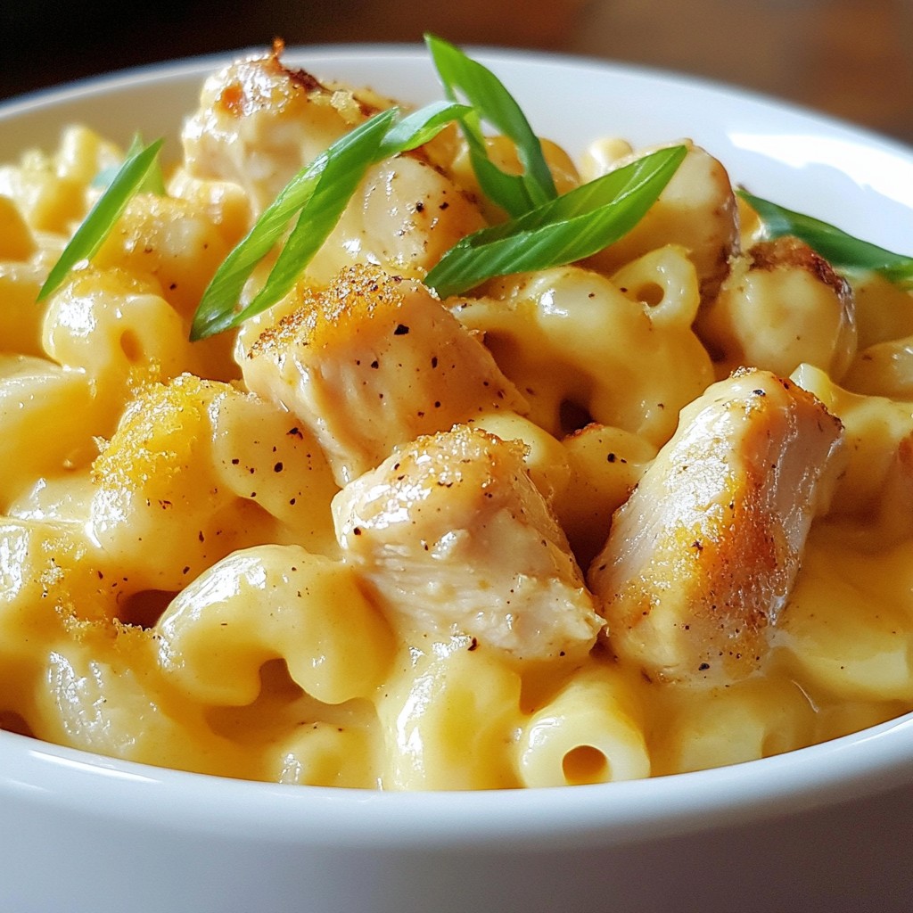 Creamy Honey Pepper Chicken Mac and Cheese Delight