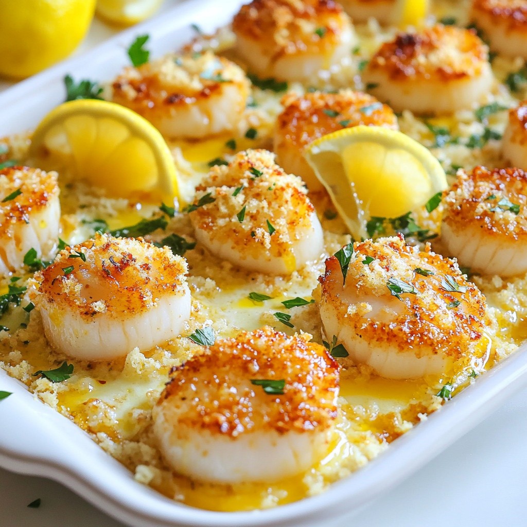 Baked Scallops with Lemon Butter Simple and Tasty Dish