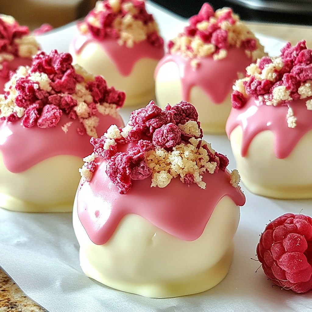 Raspberry Cheesecake Truffles Delightful Treat Recipe