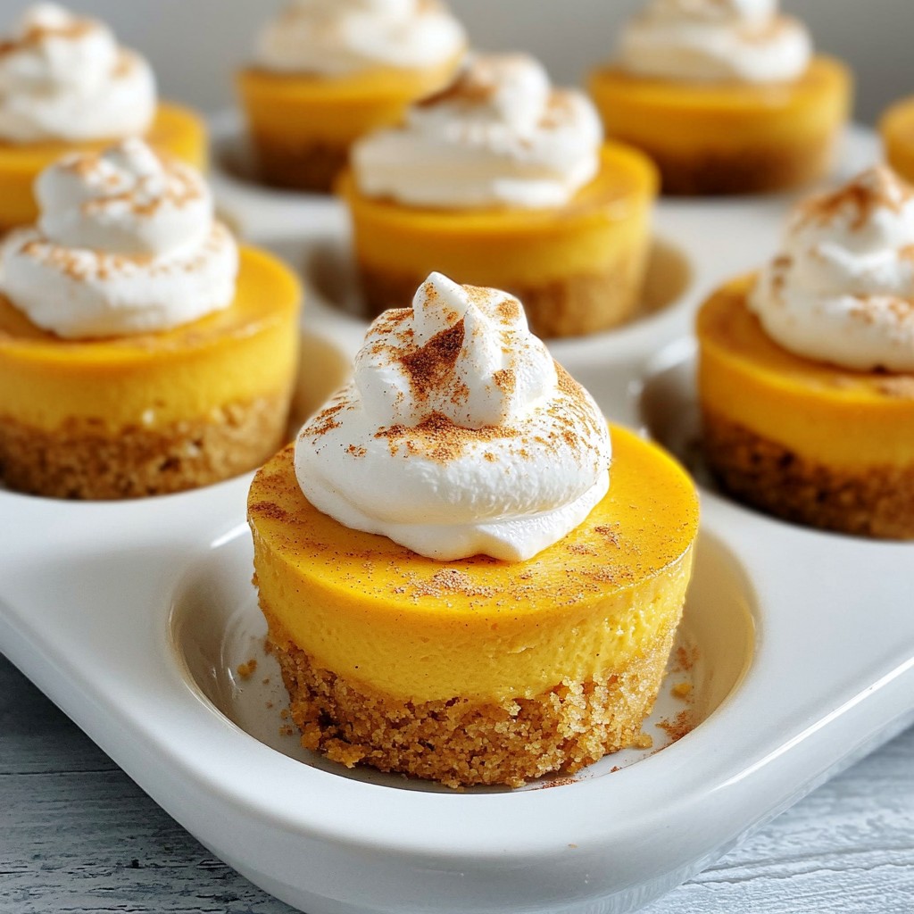Mini Pumpkin Cheesecakes Delightful Fall Treats