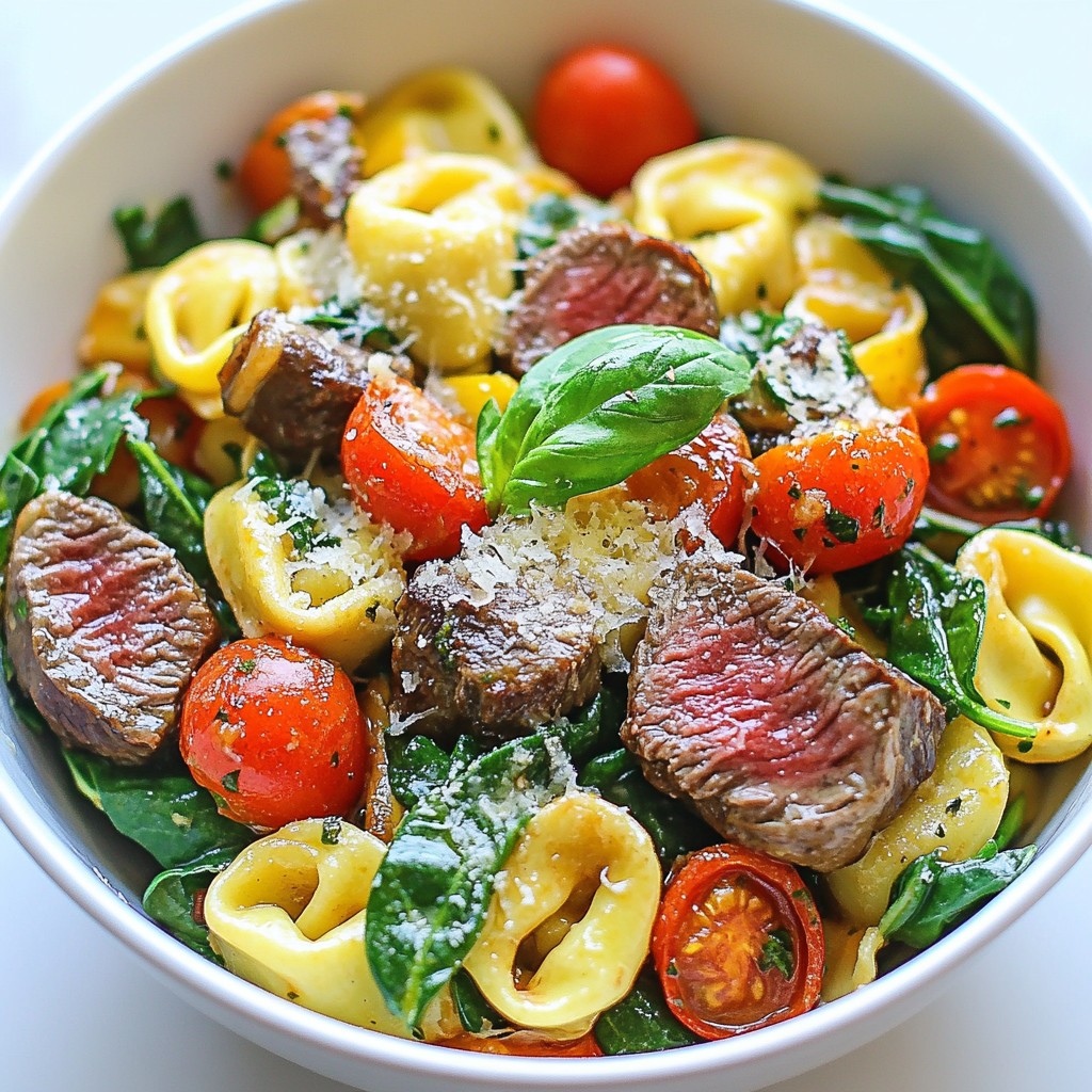 Garlic Steak Tortellini Savory and Hearty Meal
