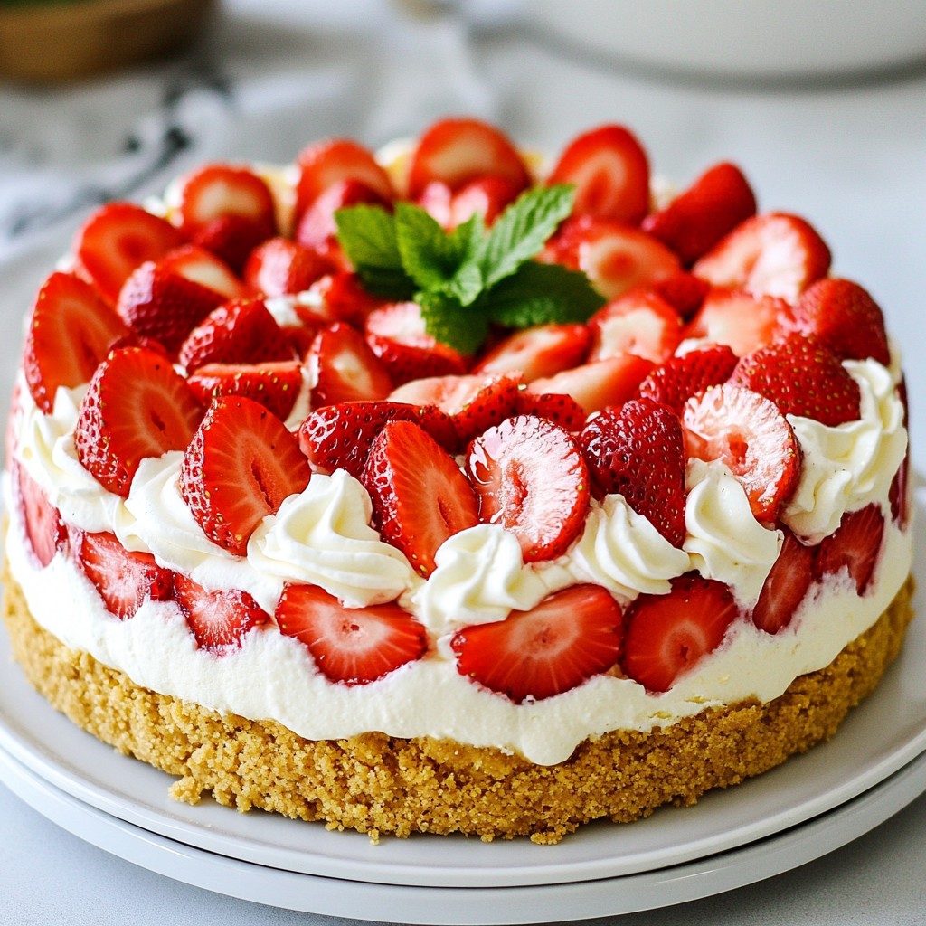 Strawberry Shortcake Cheesecake Simple and Delicious