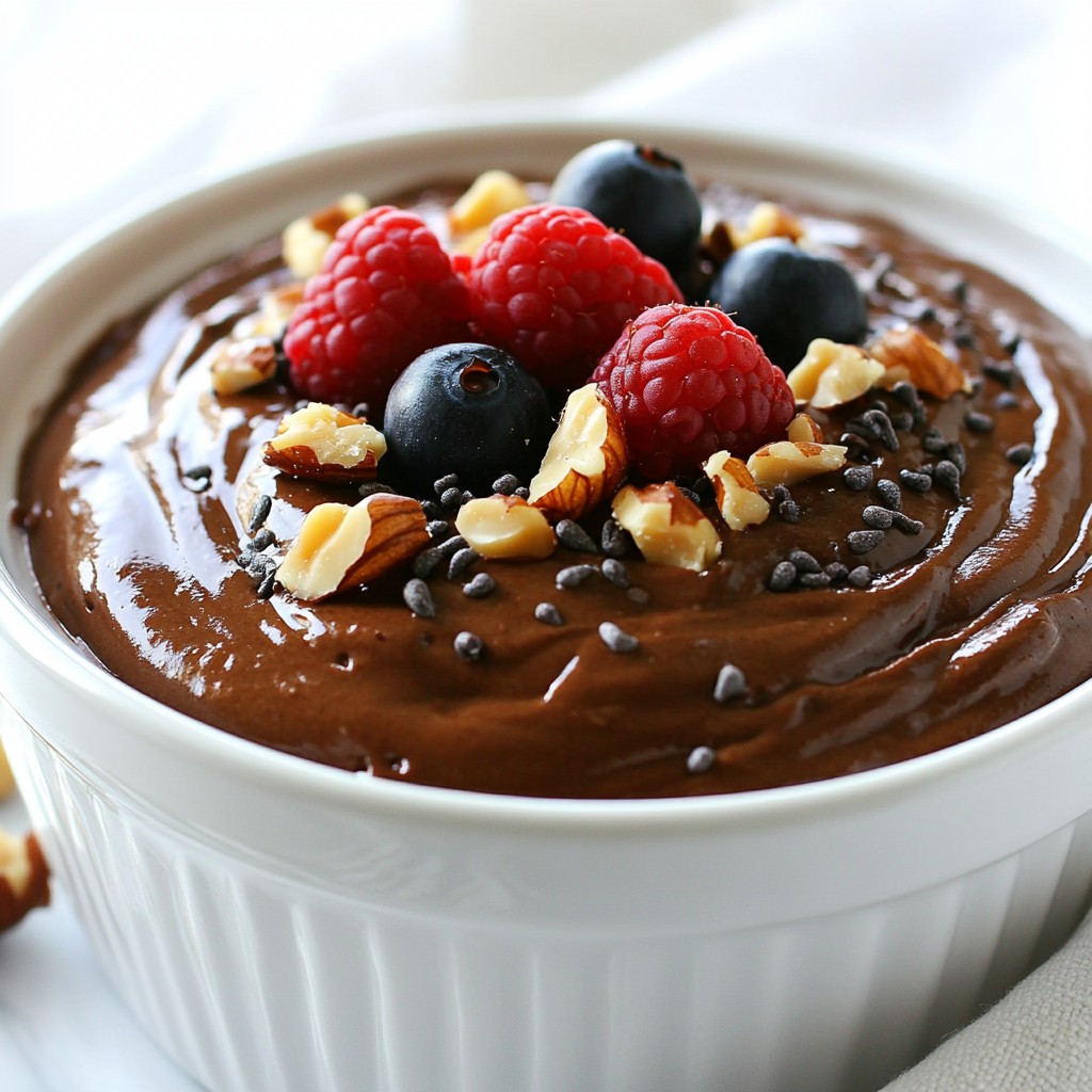 Silky High-Protein Chocolate Pudding Delightful Treat